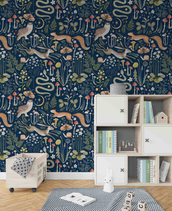 Magic Forest Wallpaper - Peel and Stick Wallpaper - Fall Flat Panels