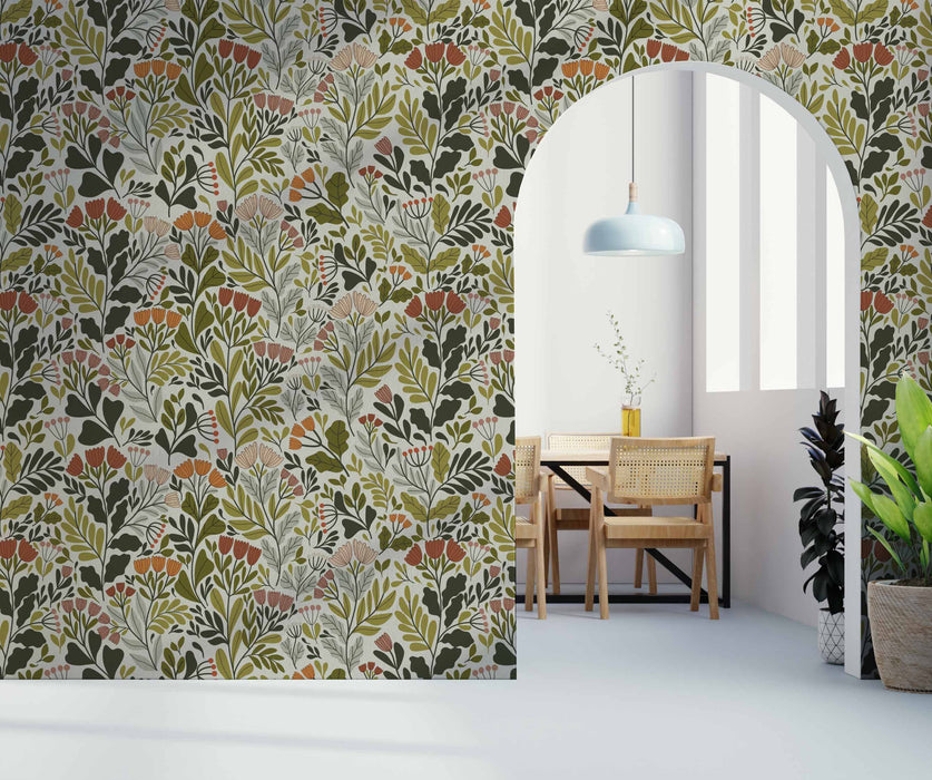 Nana's Kitchen Wallpaper - Peel and Stick Wallpaper - Fall Flat Panels