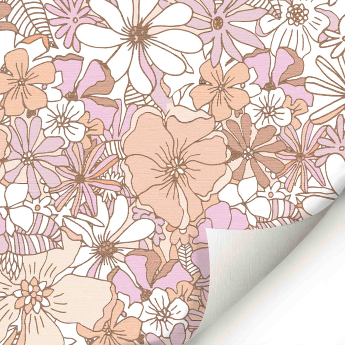 Hibiscus Floral Wallpaper - Peel and Stick Wallpaper - Fall Flat Easy Install Panels