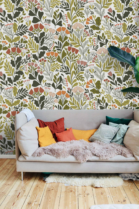 Nana's Kitchen Wallpaper - Peel and Stick Wallpaper - Fall Flat Panels