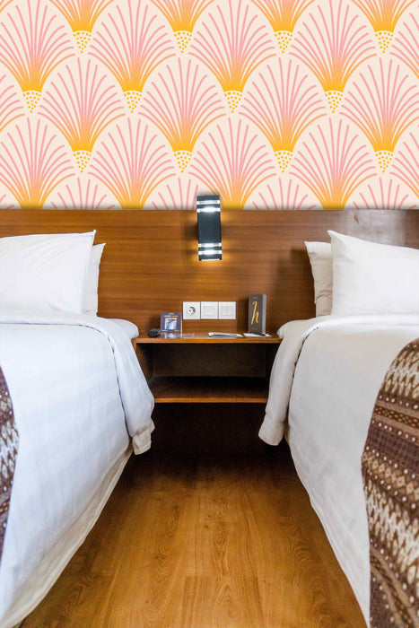 Ombre Burst Wallpaper - Peel and Stick Wallpaper - Fall Flat Panels