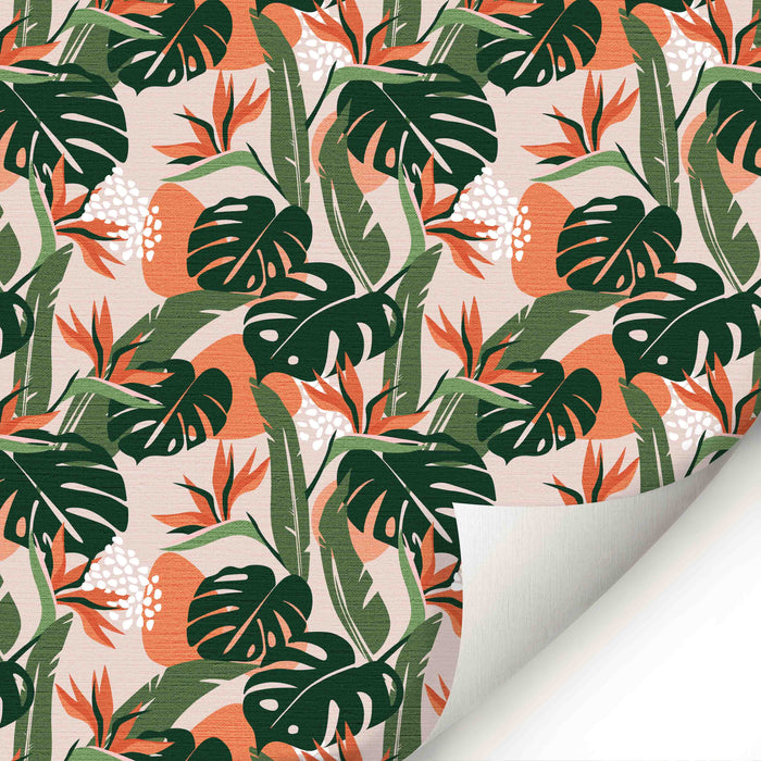 Tropical Palm Wallpaper - Peel and Stick Wallpaper - Fall Flat Panels