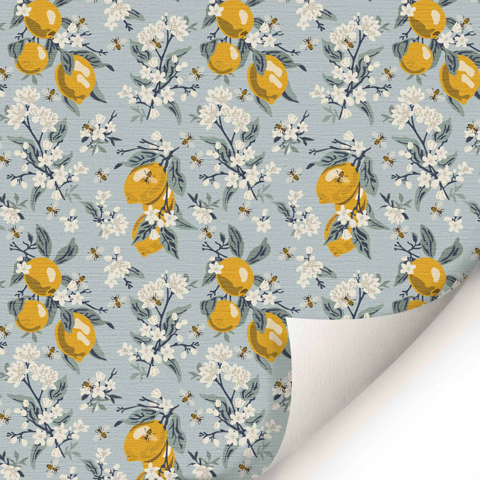 Lemon Buzz Wallpaper - Peel and Stick Wallpaper - Fall Flat Panels