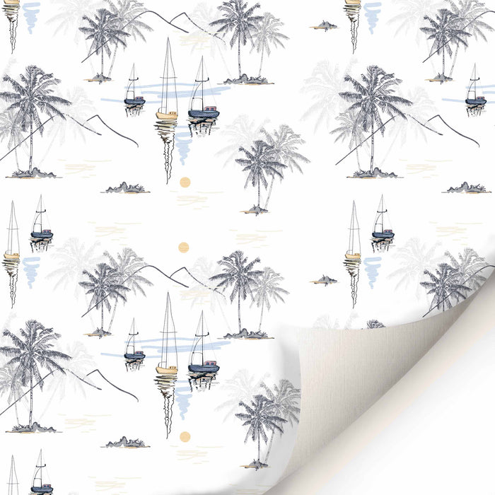 Bahamarama Wallpaper - Peel and Stick Wallpaper - Fall Flat Easy Panels