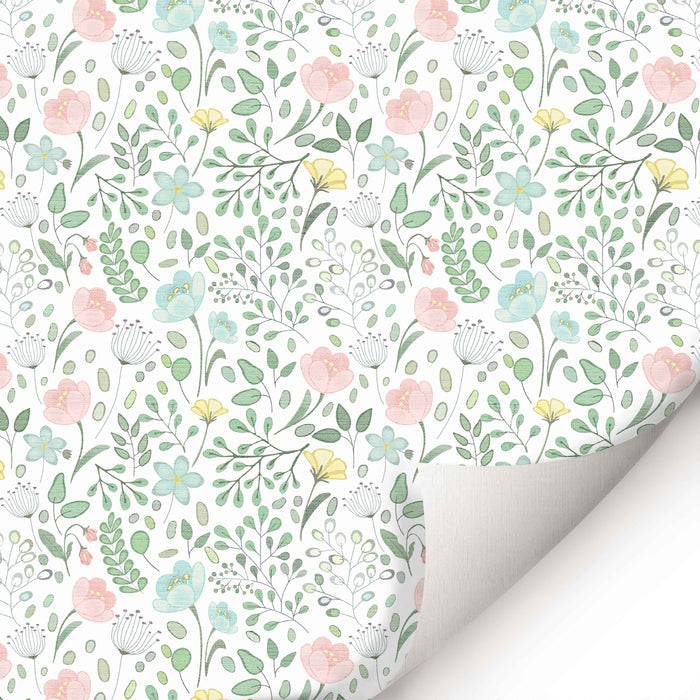 Meadow Floral Wallpaper - Peel and Stick Wallpaper - Fall Flat Panels