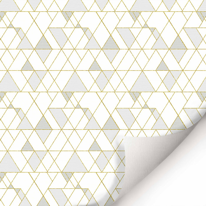 Deco Glam Gold Wallpaper - Peel and Stick Wallpaper - Fall Flat Easy Install Panels