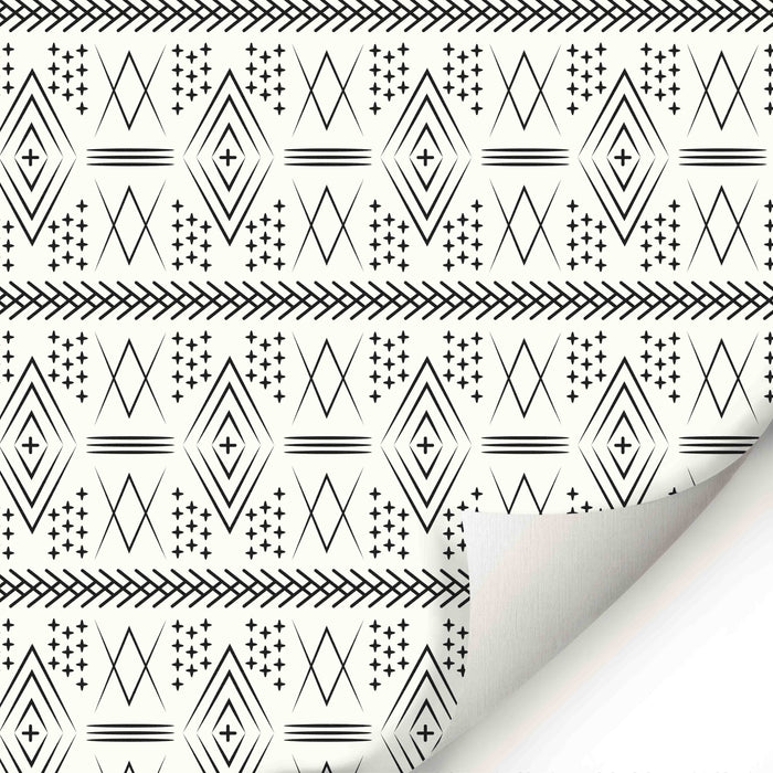 Retro Tribe Wallpaper - Peel and Stick Wallpaper - Fall Flat Panels
