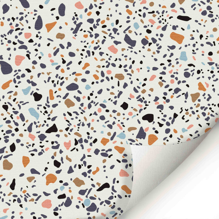 Terrazzo Tile LARGE Wallpaper - Peel and Stick Wallpaper - Fall Flat Panels
