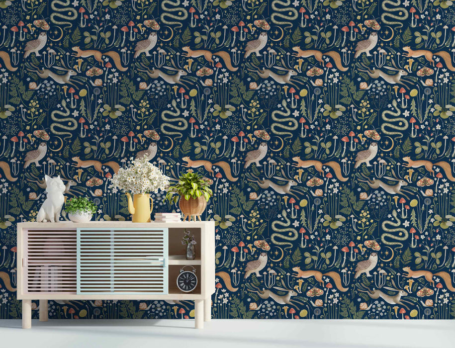 Magic Forest Wallpaper - Peel and Stick Wallpaper - Fall Flat Panels