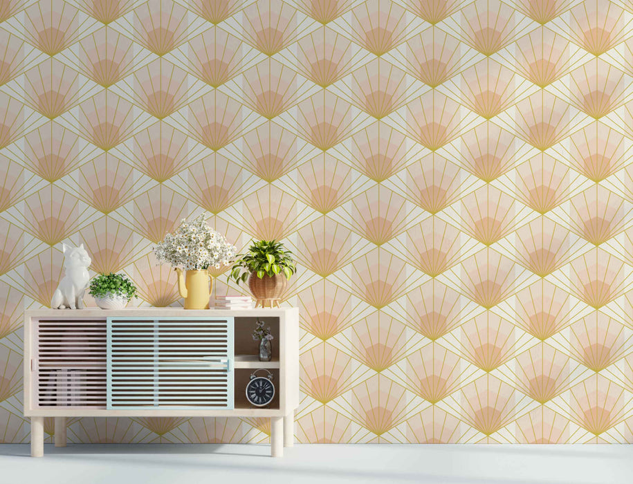 Deco Hex Wallpaper - Peel and Stick Wallpaper - Fall Flat Panels