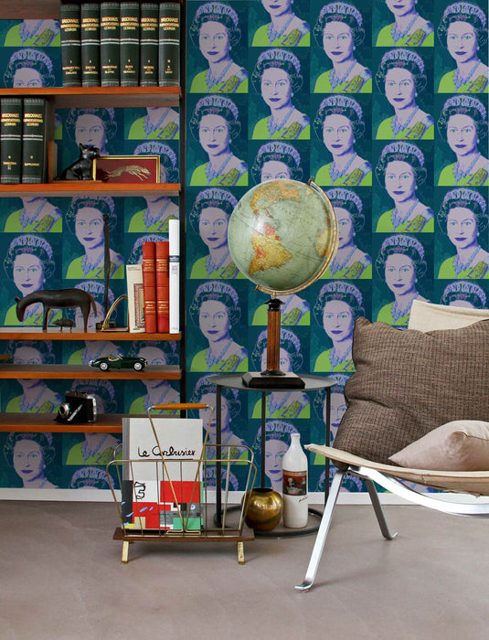 4 Queen Wallpaper - Peel and Stick Wallpaper - Fall Flat Panels
