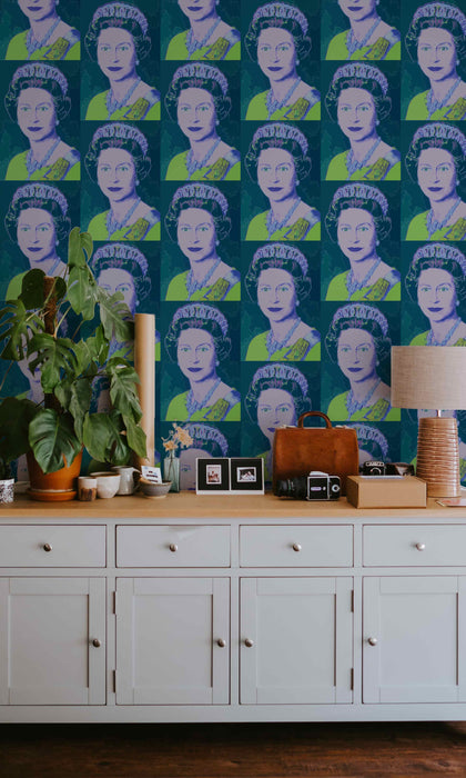 4 Queen Wallpaper - Peel and Stick Wallpaper - Fall Flat Panels
