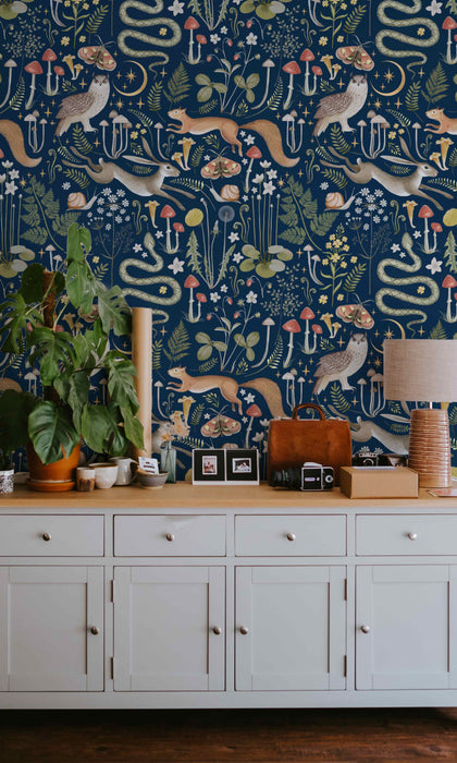 Magic Forest Wallpaper - Peel and Stick Wallpaper - Fall Flat Panels