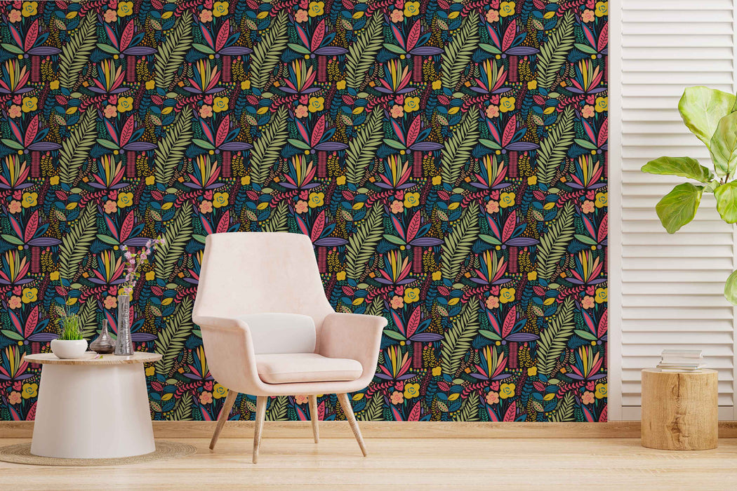Rainforest Dreams Wallpaper - Peel and Stick Wallpaper - Fall Flat Panels