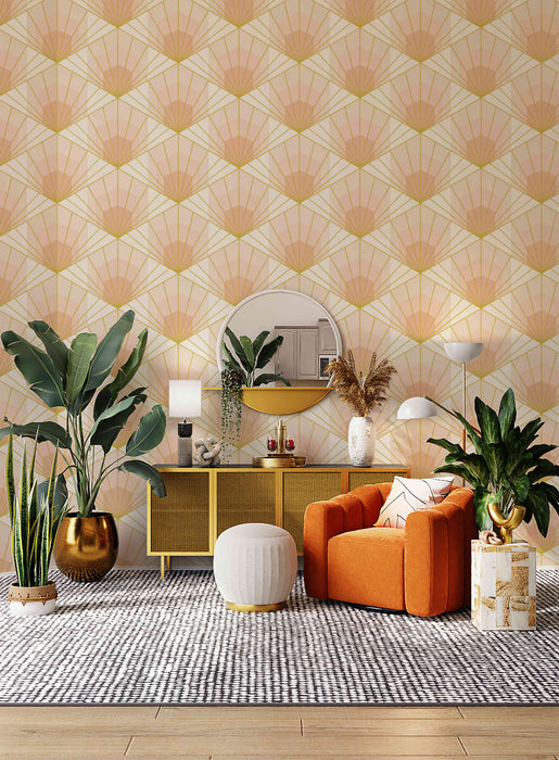 Deco Hex Wallpaper - Peel and Stick Wallpaper - Fall Flat Panels