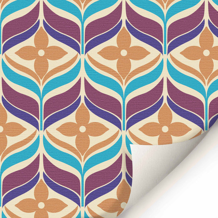 Goochi Leaf Wallpaper LARGE - Peel and Stick Wallpaper - Fall Flat Easy Canvas Panels