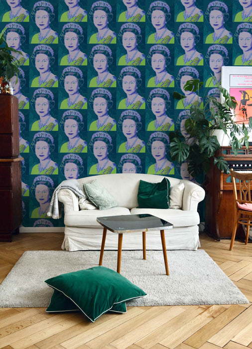 4 Queen Wallpaper - Peel and Stick Wallpaper - Fall Flat Panels